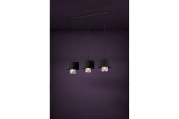 Loftpendel Eglo Sapuara Sort Krystal med 3 Lamper - Belysning - Lamper & indendørsbelysning - Loftlampe - Pendellamper & hængelamper