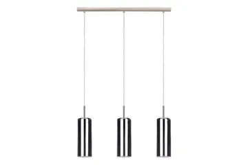 Loftpendel Eglo Selvino med 3 Lyskilder Nickel-Matt Sort-Transparent