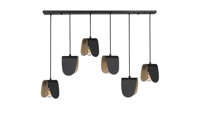 Loftpendel Eglo Serenara Sort/Guld med 6 Lamper, undefined