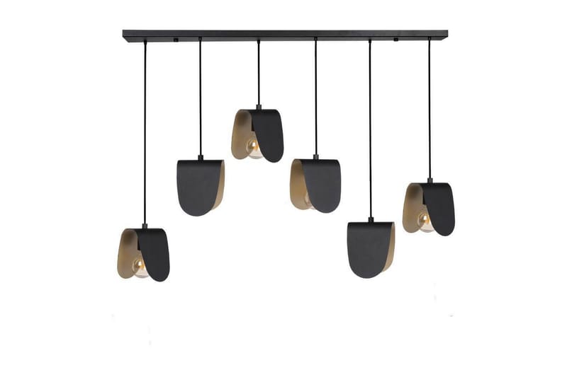 Loftpendel Eglo Serenara Sort/Guld med 6 Lamper - Belysning - Lamper & indendørsbelysning - Loftlampe - Pendellamper & hængelamper