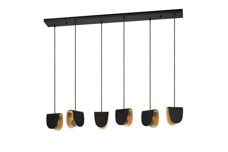 Loftpendel Eglo Serenara Sort/Guld med 6 Lamper - Belysning - Lamper & indendørsbelysning - Loftlampe - Pendellamper & hængelamper