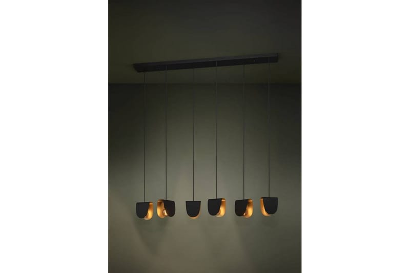 Loftpendel Eglo Serenara Sort/Guld med 6 Lamper - Belysning - Lamper & indendørsbelysning - Loftlampe - Pendellamper & hængelamper