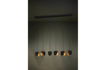 Loftpendel Eglo Serenara Sort/Guld med 6 Lamper - Belysning - Lamper & indendørsbelysning - Loftlampe - Pendellamper & hængelamper