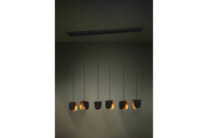 Loftpendel Eglo Serenara Sort/Guld med 6 Lamper - Belysning - Lamper & indendørsbelysning - Loftlampe - Pendellamper & hængelamper