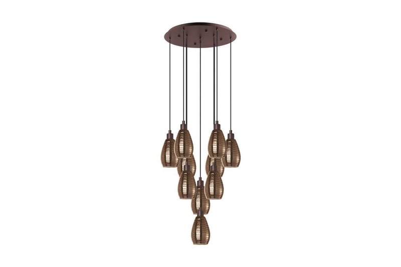 Loftpendel Eglo Siracusa Brun/Kobber med 10 Lamper - Belysning - Lamper & indendørsbelysning - Loftlampe - Pendellamper & hængelamper