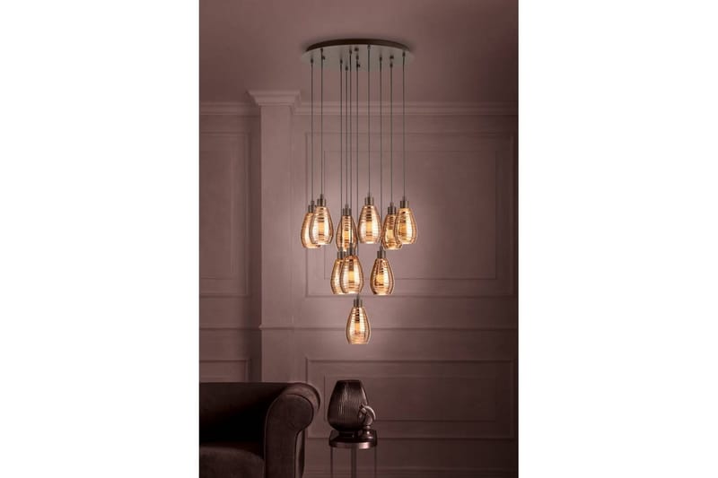 Loftpendel Eglo Siracusa Brun/Kobber med 10 Lamper - Belysning - Lamper & indendørsbelysning - Loftlampe - Pendellamper & hængelamper
