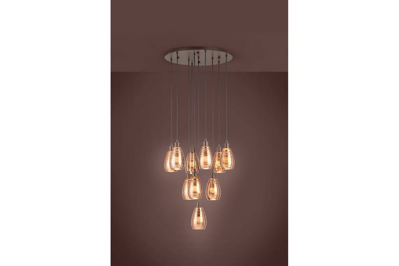 Loftpendel Eglo Siracusa Brun/Kobber med 10 Lamper - Belysning - Lamper & indendørsbelysning - Loftlampe - Pendellamper & hængelamper