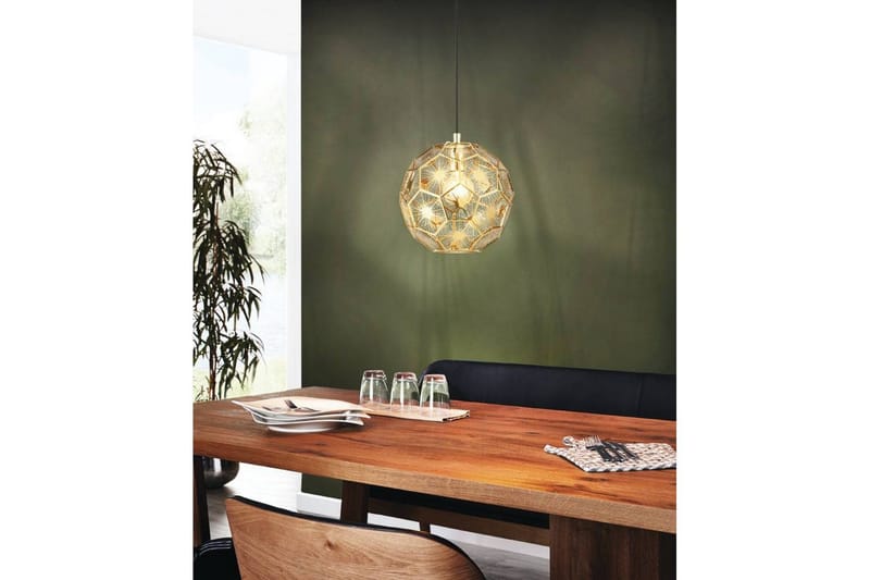 Loftpendel Eglo Skoura Rund Messing 30 cm - 30 cm - Belysning - Lamper & indendørsbelysning - Loftlampe - Pendellamper & hængelamper