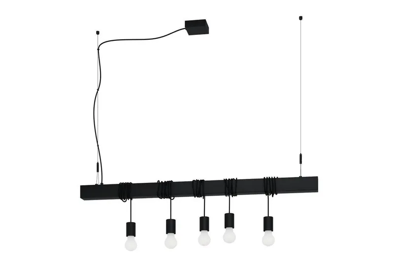 Loftpendel Eglo Townshend-B Sort 5 Lamper, 5 Lamper