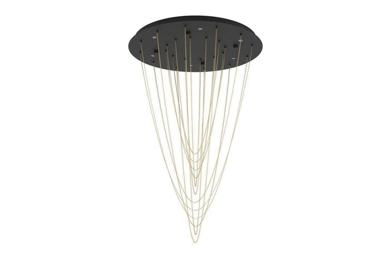 Loftpendel Eglo Trepuco Sort med Kæde i Messing - Belysning - Lamper & indendørsbelysning - Loftlampe - Pendellamper & hængelamper