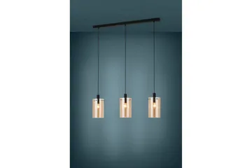 Loftpendel Eglo Polverara Sort/Amber 3 Lamper - 3 Lamper - Belysning - Lamper & indendørsbelysning - Loftlampe - Pendellamper & hængelamper