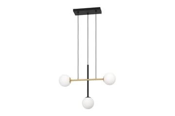 Loftpendel Eglo Paz Opalhvid/Sort Messing med 3 Lamper - Belysning - Lamper & indendørsbelysning - Loftlampe - Pendellamper & hængelamper