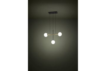 Loftpendel Eglo Paz Opalhvid/Sort Messing med 3 Lamper - Belysning - Lamper & indendørsbelysning - Loftlampe - Pendellamper & hængelamper