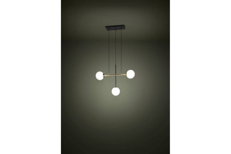 Loftpendel Eglo Paz Opalhvid/Sort Messing med 3 Lamper - Belysning - Lamper & indendørsbelysning - Loftlampe - Pendellamper & hængelamper