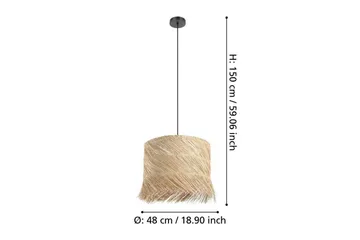 Loftpendel Eglo Paisano Rattan - Belysning - Lamper & indendørsbelysning - Loftlampe - Pendellamper & hængelamper