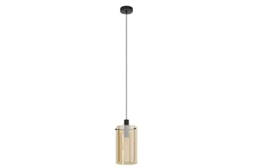 Loftpendel Eglo Polverara Sort/Amber 1 Lampe - 1 Lampe - Belysning - Lamper & indendørsbelysning - Loftlampe - Pendellamper & hængelamper