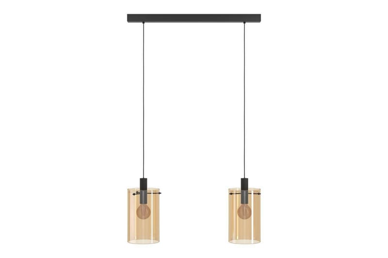 Loftpendel Eglo Polverara Sort/Amber 2 lamper - 2 lamper - Belysning - Lamper & indendørsbelysning - Loftlampe - Pendellamper & hængelamper