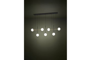 Loftpendel Eglo Paz Opalhvid/Sort Messing med 7 Lamper - Belysning - Lamper & indendørsbelysning - Loftlampe - Pendellamper & hængelamper