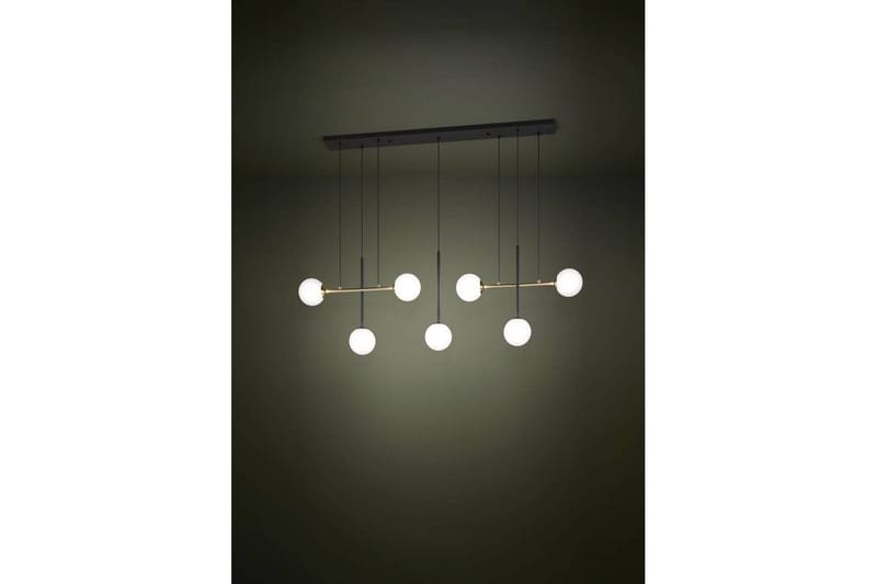 Loftpendel Eglo Paz Opalhvid/Sort Messing med 7 Lamper - Belysning - Lamper & indendørsbelysning - Loftlampe - Pendellamper & hængelamper