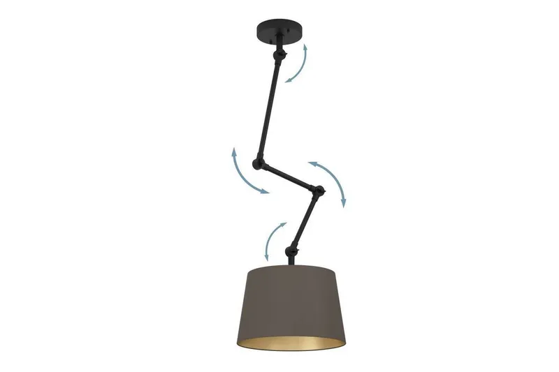 Loftpendel Eglo Pistunio Cappuccino/Messing/Sort - Cappuccino/Messing/Sort - Belysning - Lamper & indendørsbelysning - Loftlampe - Pendellamper & hængelamper