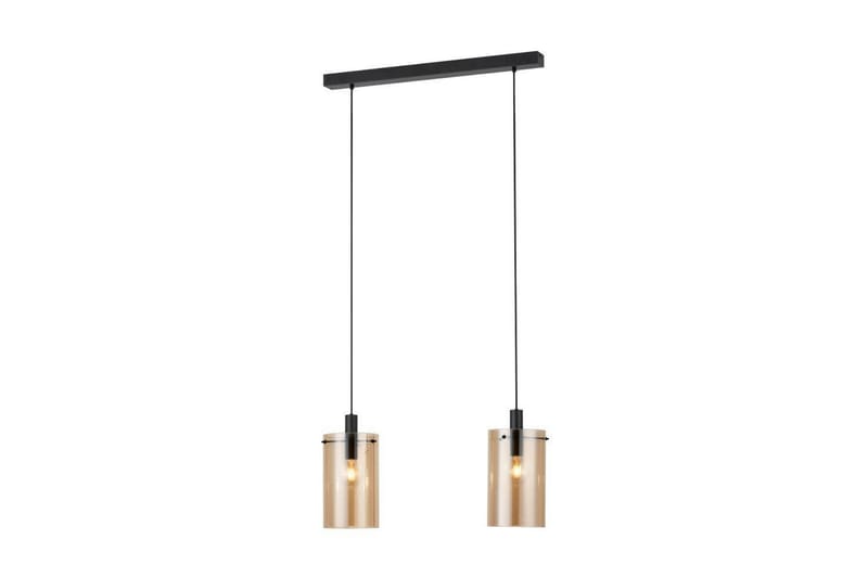 Loftpendel Eglo Polverara Sort/Amber 2 lamper - 2 lamper - Belysning - Lamper & indendørsbelysning - Loftlampe - Pendellamper & hængelamper