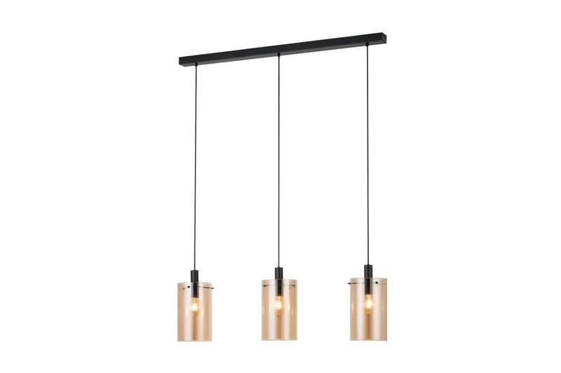 Loftpendel Eglo Polverara Sort/Amber 3 Lamper - 3 Lamper - Belysning - Lamper & indendørsbelysning - Loftlampe - Pendellamper & hængelamper