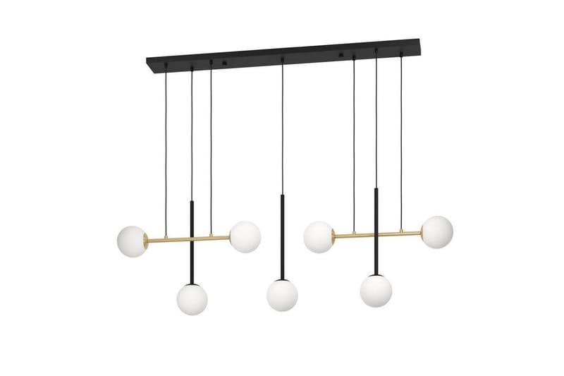 Loftpendel Eglo Paz Opalhvid/Sort Messing med 7 Lamper - Belysning - Lamper & indendørsbelysning - Loftlampe - Pendellamper & hængelamper