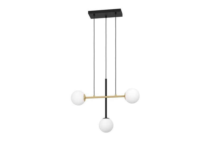 Loftpendel Eglo Paz Opalhvid/Sort Messing med 3 Lamper - Belysning - Lamper & indendørsbelysning - Loftlampe - Pendellamper & hængelamper