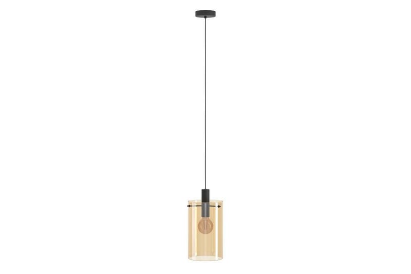 Loftpendel Eglo Polverara Sort/Amber 1 Lampe - 1 Lampe - Belysning - Lamper & indendørsbelysning - Loftlampe - Pendellamper & hængelamper