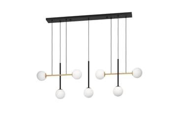 Loftpendel Eglo Paz Opalhvid/Sort Messing med 7 Lamper - Belysning - Lamper & indendørsbelysning - Loftlampe - Pendellamper & hængelamper