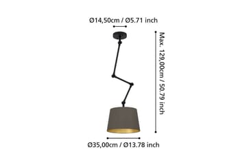 Loftpendel Eglo Pistunio Cappuccino/Messing/Sort - Cappuccino/Messing/Sort - Belysning - Lamper & indendørsbelysning - Loftlampe - Pendellamper & hængelamper