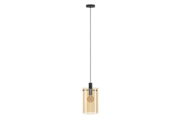 Loftpendel Eglo Polverara Sort/Amber 1 Lampe - 1 Lampe - Belysning - Lamper & indendørsbelysning - Loftlampe - Pendellamper & hængelamper