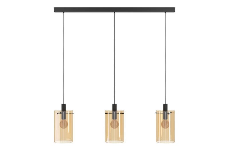 Loftpendel Eglo Polverara Sort/Amber 3 Lamper - 3 Lamper - Belysning - Lamper & indendørsbelysning - Loftlampe - Pendellamper & hængelamper