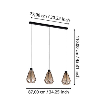 Loftslampe Adwickle med 3 Lamper - 14,5 cm - Belysning - Lamper & indendørsbelysning - Loftlampe - Pendellamper & hængelamper