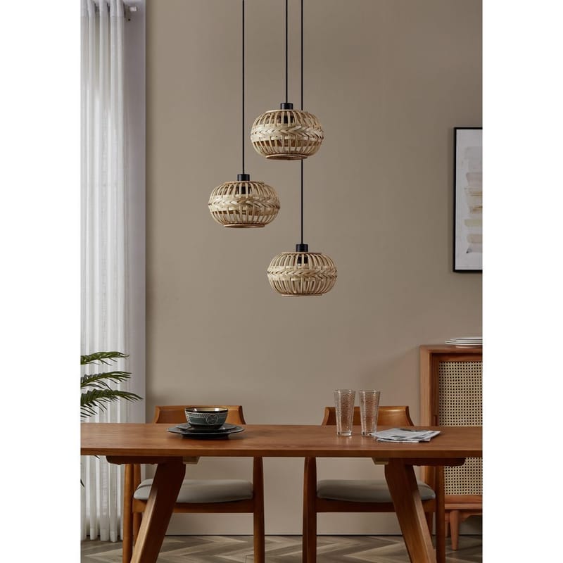 Loftslampe Amsfield Rund med 3 Lamper - 48 cm - Belysning - Lamper & indendørsbelysning - Loftlampe - Pendellamper & hængelamper