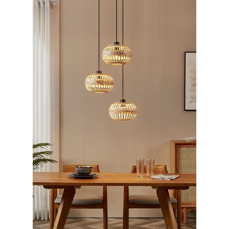 Loftslampe Amsfield Rund med 3 Lamper - 48 cm - Belysning - Lamper & indendørsbelysning - Loftlampe - Pendellamper & hængelamper