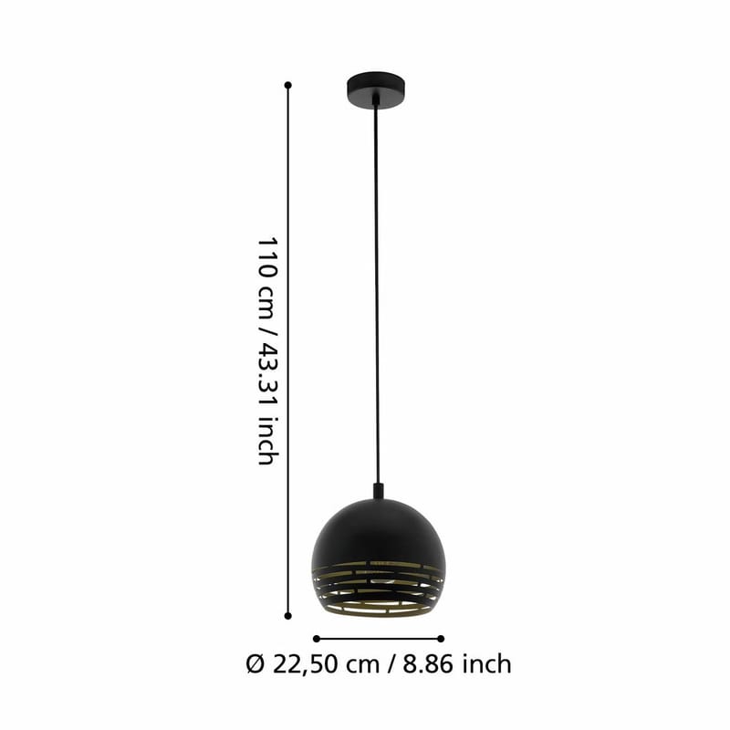 Loftslampe Camastra - 22,5 cm - Belysning - Lamper & indendørsbelysning - Loftlampe - Pendellamper & hængelamper