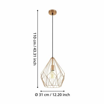 Loftslampe Carlton - Kobber - Belysning - Lamper & indendørsbelysning - Loftlampe - Pendellamper & hængelamper