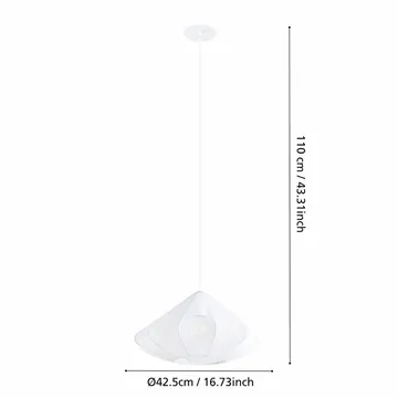 Loftslampe Dolwen - Hvid, 425 mm - Belysning - Lamper & indendørsbelysning - Loftlampe - Pendellamper & hængelamper