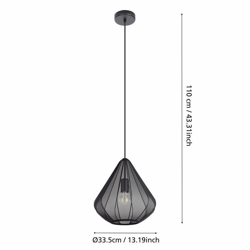 Loftslampe Dolwen - Sort, 335 mm - Belysning - Lamper & indendørsbelysning - Loftlampe - Pendellamper & hængelamper