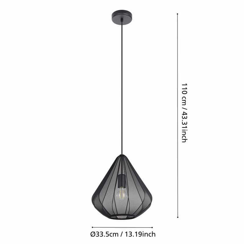 Loftslampe Dolwen - Sort, 335 mm - Belysning - Lamper & indendørsbelysning - Loftlampe - Pendellamper & hængelamper