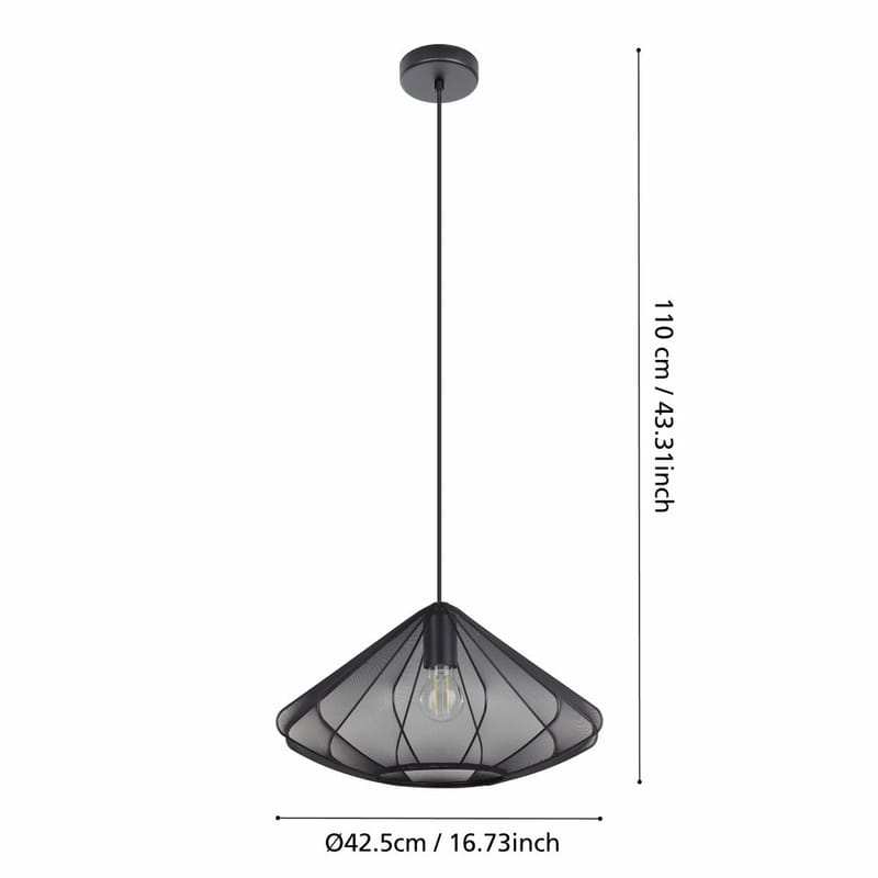 Loftslampe Dolwen - Sort, 425 mm - Belysning - Lamper & indendørsbelysning - Loftlampe - Pendellamper & hængelamper