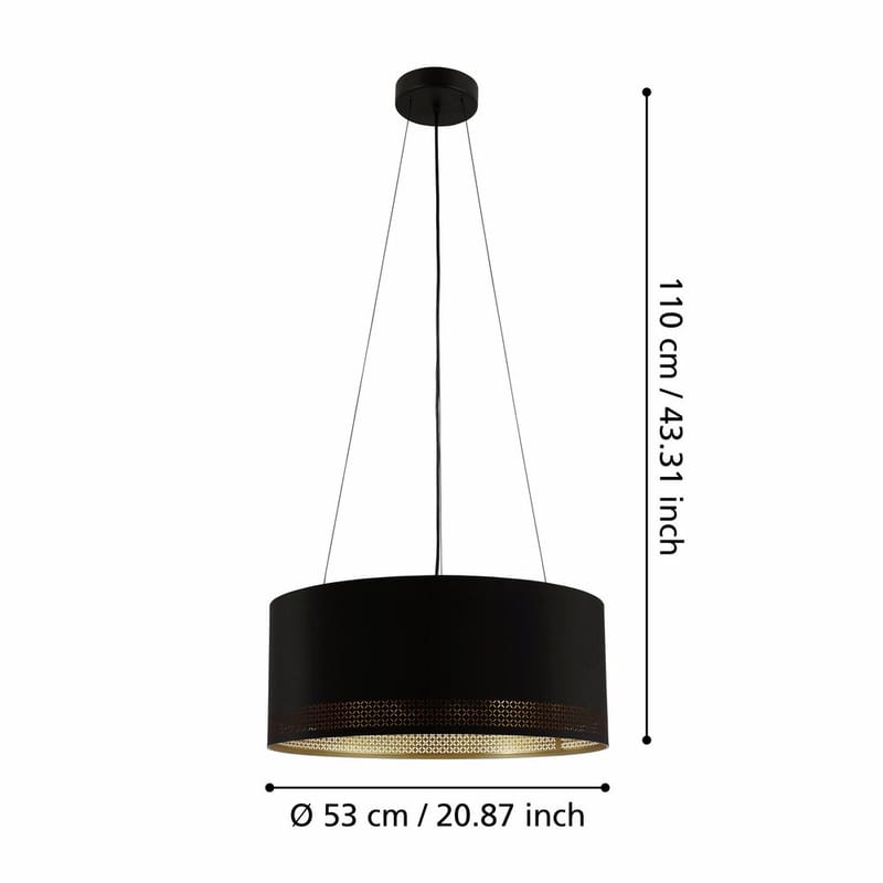 Loftslampe Esteperra med 3 lamper - 53 cm - Belysning - Lamper & indendørsbelysning - Loftlampe - Pendellamper & hængelamper