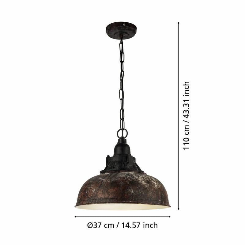 Loftslampe Grantham - 37 cm - Belysning - Lamper & indendørsbelysning - Loftlampe - Pendellamper & hængelamper
