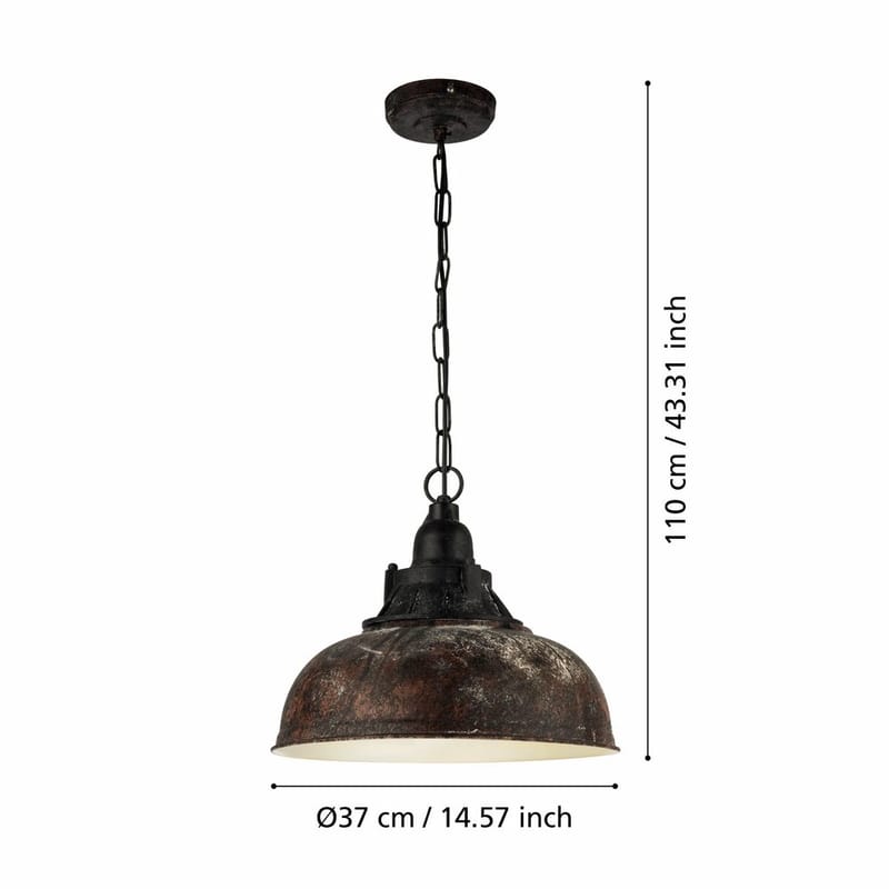 Loftslampe Grantham - 37 cm - Belysning - Lamper & indendørsbelysning - Loftlampe - Pendellamper & hængelamper