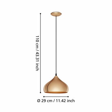 Loftslampe Hapton - 29 cm - Belysning - Lamper & indendørsbelysning - Loftlampe - Pendellamper & hængelamper