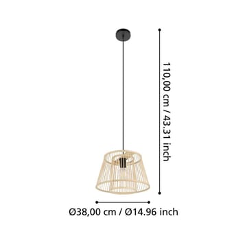 Loftslampe Hykeham - 38 cm - Belysning - Lamper & indendørsbelysning - Loftlampe - Pendellamper & hængelamper