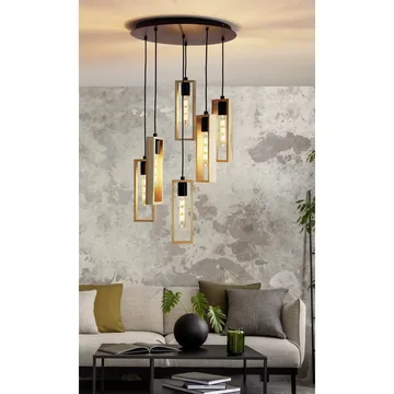 Loftslampe Littleton med 6 lamper - 50 cm - Belysning - Lamper & indendørsbelysning - Loftlampe - Pendellamper & hængelamper