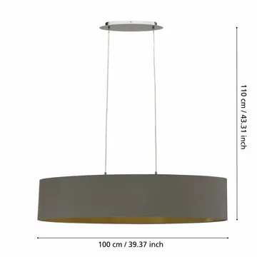 Loftslampe Maserlo med 2 lamper - 25 cm - Belysning - Lamper & indendørsbelysning - Loftlampe - Pendellamper & hængelamper