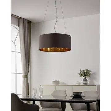 Loftslampe Maserlo med 3 lamper - Mat nikkel/cappuccino - Belysning - Lamper & indendørsbelysning - Loftlampe - Pendellamper & hængelamper